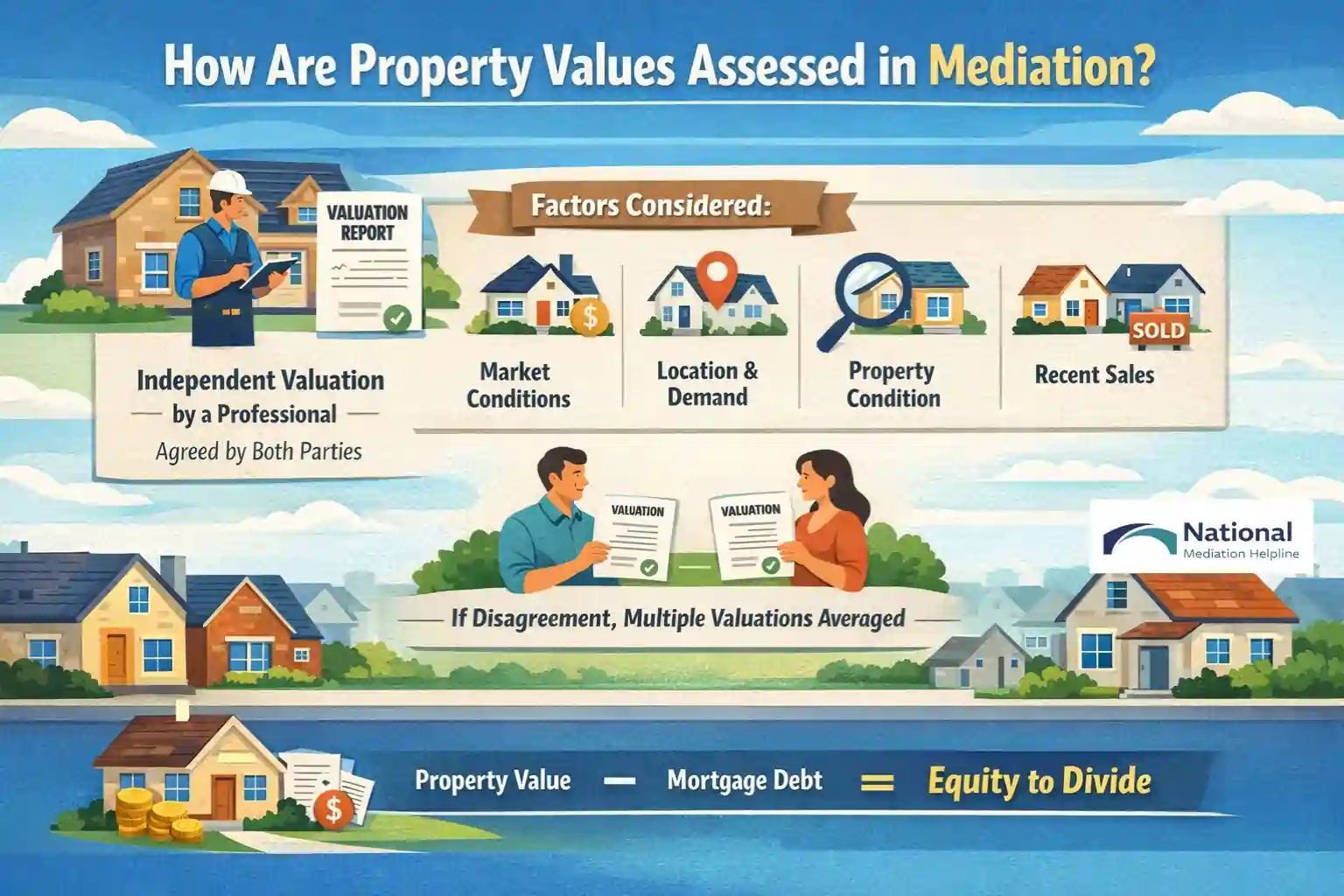 How Are Property Values Assessed in Mediation Gloucestershire?