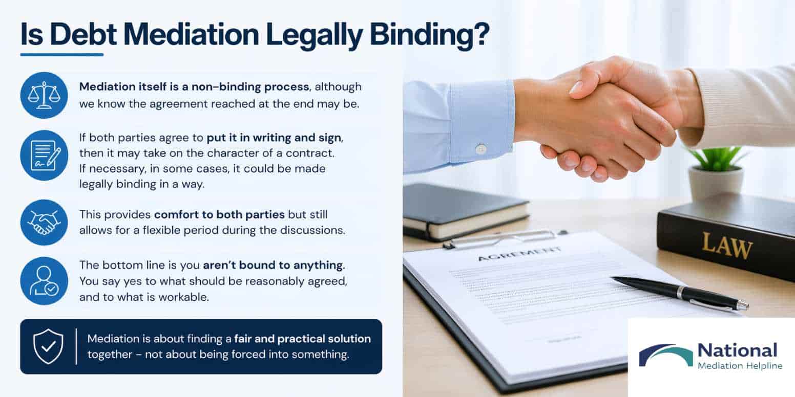 Is Debt Mediation Legally Binding Gloucestershire