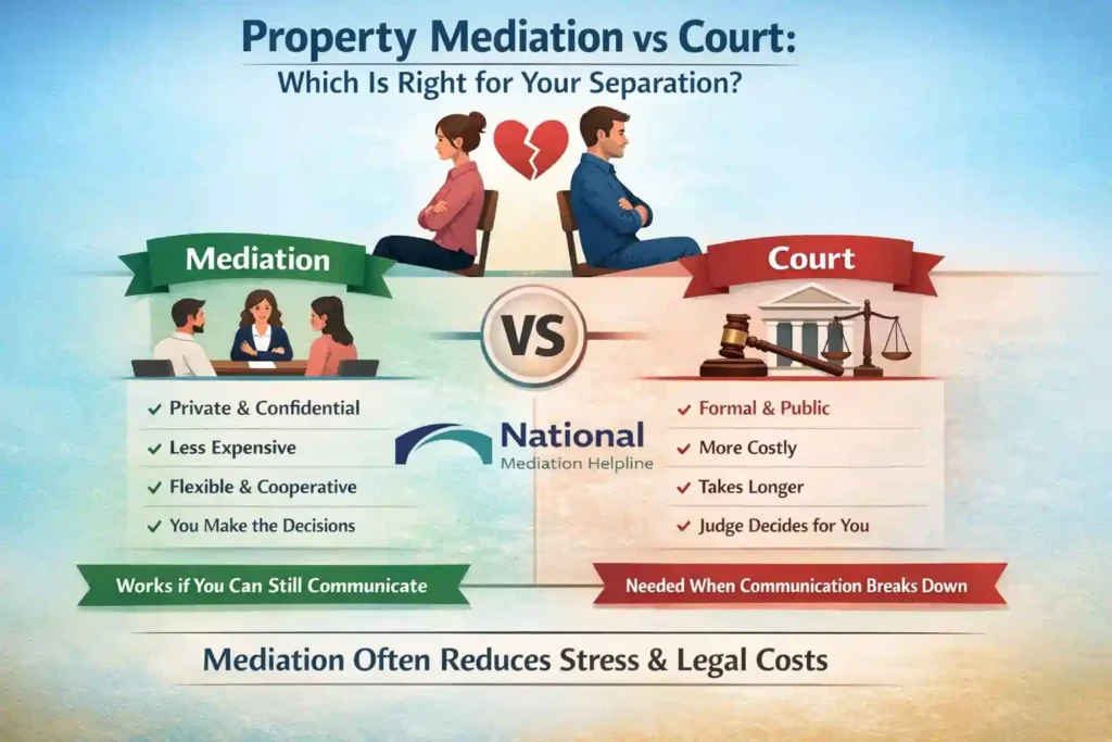 Property Mediation vs Court: Which Is Right for Your Separation Gloucestershire?