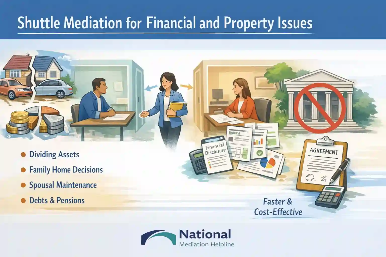 Shuttle Mediation for Financial and Property Issues Gloucestershire