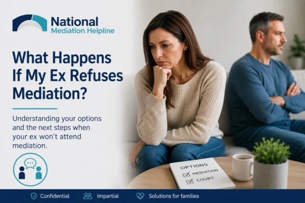 what if my ex refuses mediation Gloucestershire?
